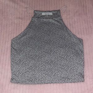 leopard print tank top small